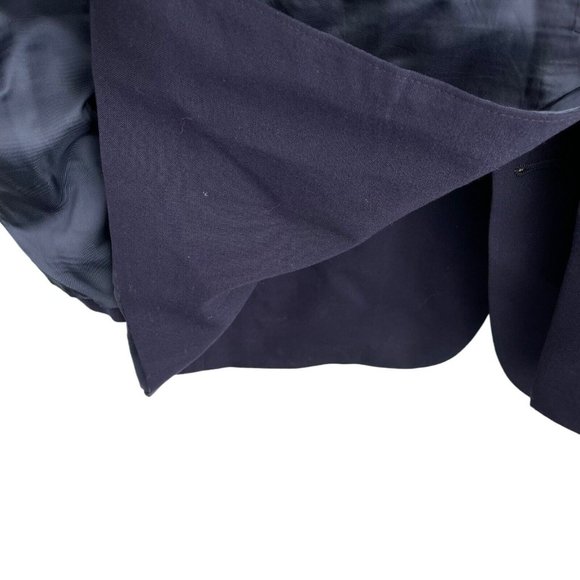 Lands End Navy Blue Wool 2 Gold Button Single Vent Sport Coat Blazer Mens 43 R - Picture 9 of 11